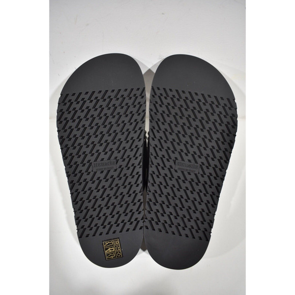 Hermes Chypre Sandal Black Silver Studded Stud H Logo Slide Slip On Flat 37.5 - Picture 12 of 12